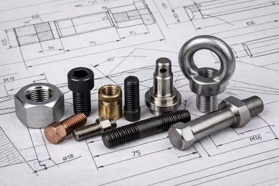 Custom fasteners on engineering drawing